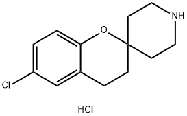 Spiro[2H-1-benzopyran-2,4'-piperidine], 6-chloro-3,4-dihydro-, hydrochloride (1:1 Structural