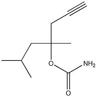 Carbamic acid, 1-isobutyl-1-methyl-3-butynyl ester (6CI,7CI) Structural