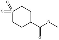 2H-Thiopyran-4-carboxylic acid, tetrahydro-, Methyl ester, 1,1-dioxide Structural