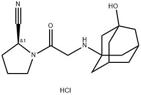 Vildagliptin hydrochloride Structural
