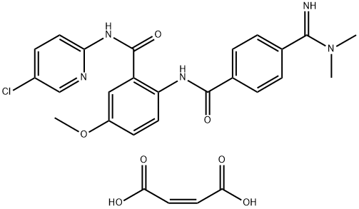 N-(5-Chloro-2-pyridinyl)-2-[[4-[(dimethylamino)iminomethyl]benzoyl]amino]-5-methoxybenzamide (2Z)-2-butenedioate (1:1) Structural