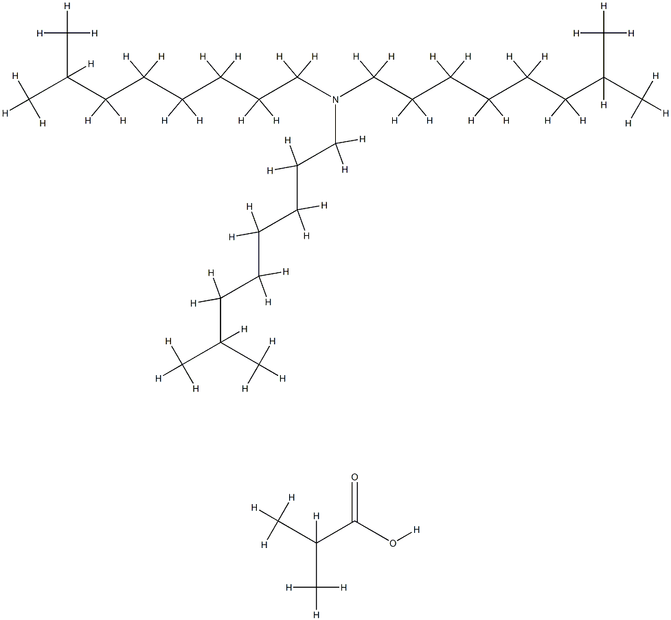 isobutyric acid, compound with triisononylamine (1:1)  Structural