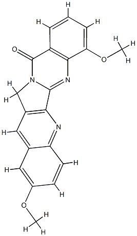 Quino[2,3:3,4]pyrrolo[2,1-b]quinazolin-11(13H)-one,  2,7-dimethoxy- Structural