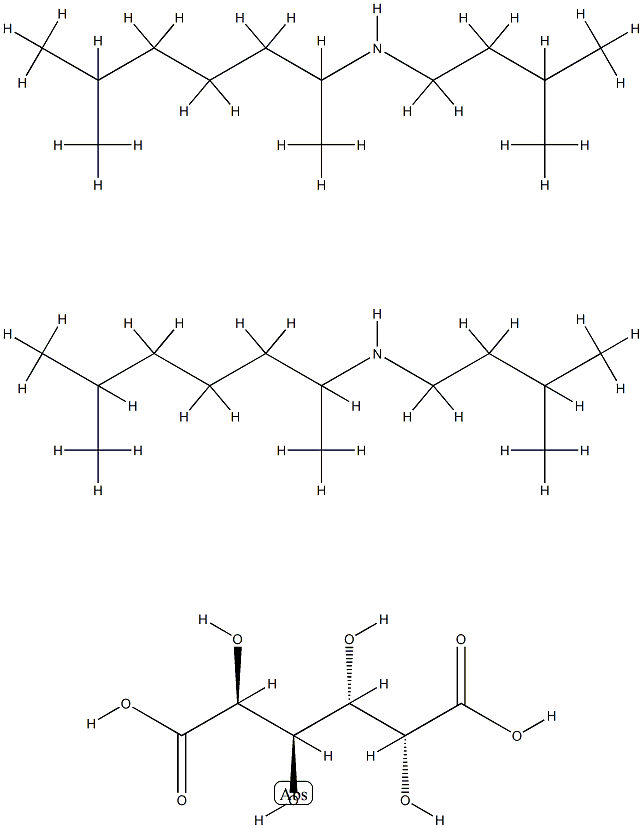 galactaric acid, compound with 1,5-dimethyl-N-(3-methylbutyl)hexylamine (1:2)   Structural