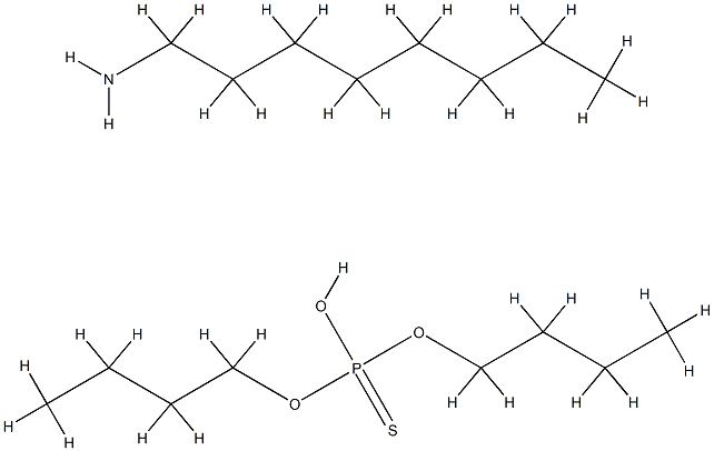 O,O-dibutyl hydrogen thiophosphate, compound with 1-octylamine (1:1) Structural