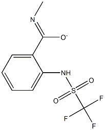 Benzamide,  N-methyl-2-[[(trifluoromethyl)sulfonyl]amino]-,  ion(1-) Structural