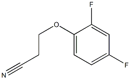 3-(2,4-difluorophenoxy)propanenitrile Structural