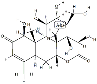 (-)-13,20-Epoxy-1β,11β,12α,14,15β,21-hexahydroxypicrasa-3-ene-2,16-dione