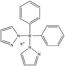 diphenyl-di(pyrazol-1-yl)boranuide Structural