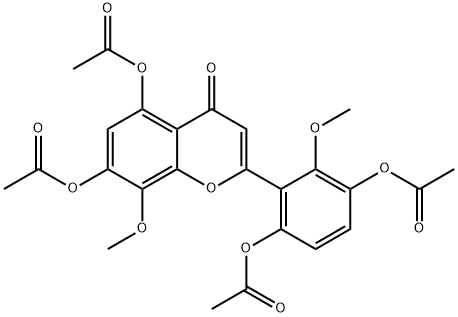 Viscidulin III tetraacetate Structural