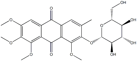 Chryso-obtusin glucoside Structural