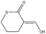 Valeric acid, 2-(hydroxymethylene)-5-mercapto-, delta-(thio lactone) (6CI) Structural
