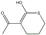 Valeric acid, 2-(1-hydroxyethylidene)-5-mercapto-, delta-(thio lactone) (6CI) Structural