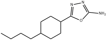 5-(4-butylcyclohexyl)-1,3,4-oxadiazol-2-amine Structural