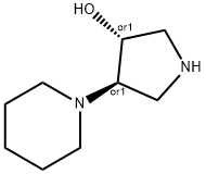 trans-4-(1-piperidinyl)-3-pyrrolidinol(SALTDATA: 2HCl) Structural