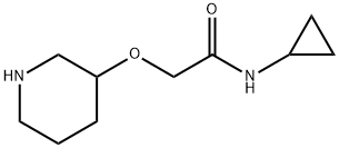 N-cyclopropyl-2-(piperidin-3-yloxy)acetamide Structural