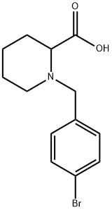 1-[(4-BROMOPHENYL)METHYL]-2-PIPERIDINECARBOXYLIC ACID Structural