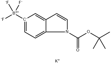 Potassium 1-Boc-1H-indole-5-trifluoroborate Structural