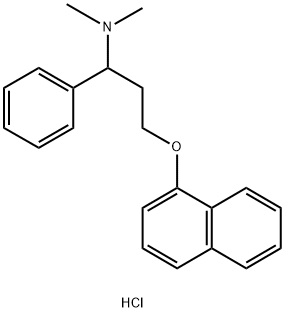 BenzeneMethanaMine, N,N-diMethyl-α-[2-(1-naphthalenyloxy)ethyl]- Structural