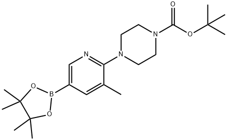 2-(4-BOC-PIPERAZIN-1-YL)-3-METHYLPYRIDINE-5-BORONIC ACID PINACOL ESTER Structural