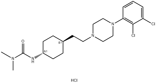 Cariprazine hydrochloride Structural Picture