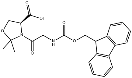 Fmoc-Gly-Ser[PSI(Me,Me)Pro]-OH Structural