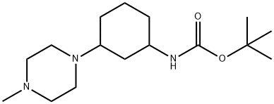 TERT-BUTYL 3-(4-METHYLPIPERAZIN-1-YL)CYCLOHEXYLCARBAMATE Structural
