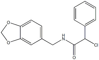 N-(1,3-BENZODIOXOL-5-YLMETHYL)-2-CHLORO-2-PHENYLACETAMIDE