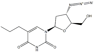 Uridine,3'-azido-2',3'-dideoxy-5-propyl- (9CI) Structural