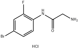 N~1~-(4-bromo-2-fluorophenyl)glycinamide hydrochloride Structural