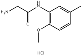 N~1~-(2-methoxy-5-methylphenyl)glycinamide hydrochloride Structural