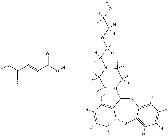 Quetiapine-D8 hemifumarate Structural