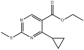 ETHYL 4-CYCLOPROPYL-2-(METHYLTHIO)PYRIMIDINE-5-CARBOXYLATE