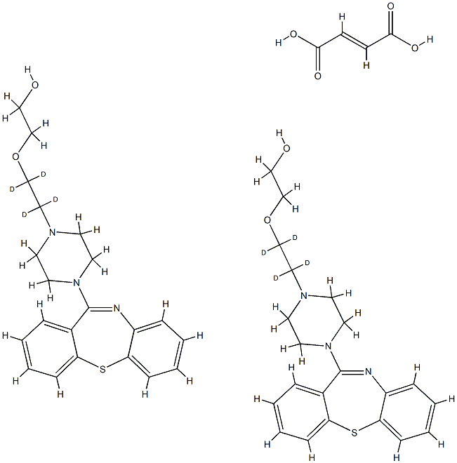 Quetiapine-d4 HeMifuMarate Structural