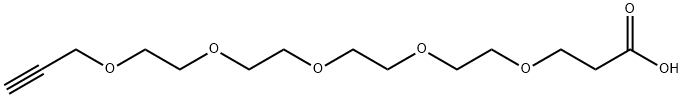 Acetylene-PEG5-acid Structural