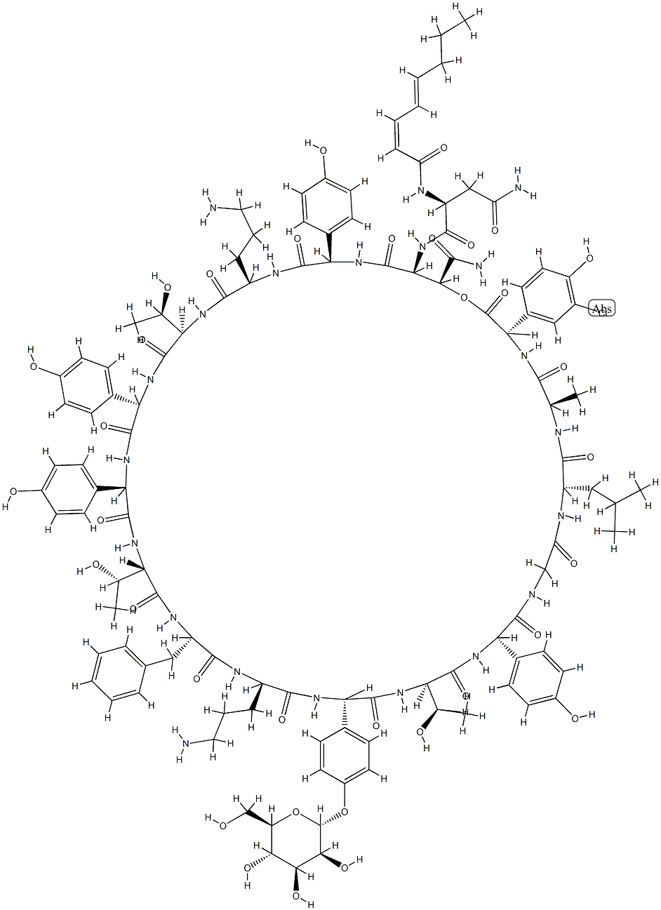 Ramoplanin A'1 Structural