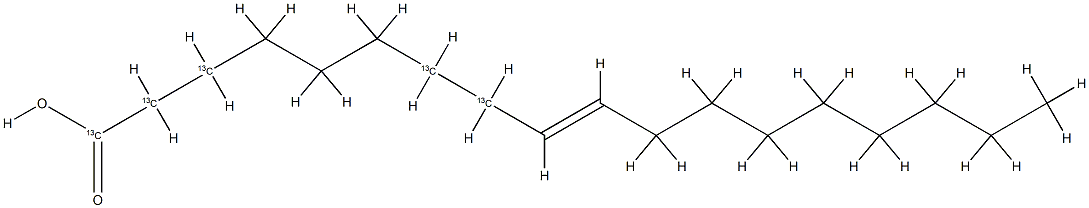 Elainic acid-1,2,3,7,8-13C5 Structural