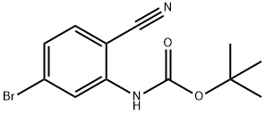 tert-butyl 5-bromo-2-cyanophenylcarbamate Structural