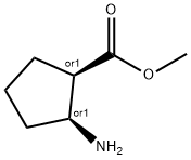 Cyclopentanecarboxylic acid, 2-amino-, methyl ester, (1R,2S)-rel- (9CI) Structural