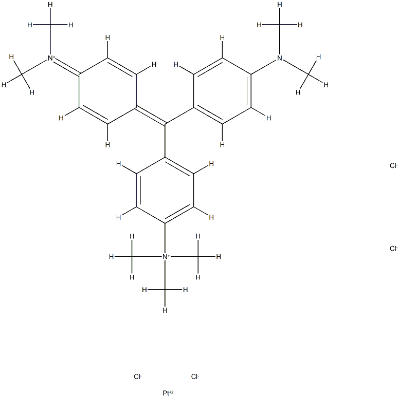 platinum methyl green complex Structural