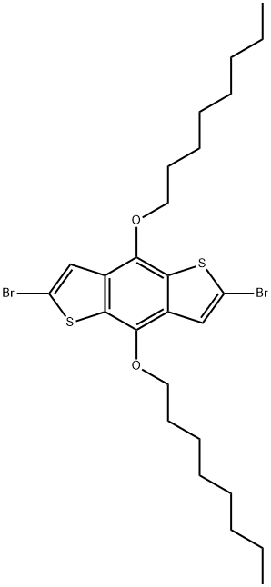 2,6-DibroMo-4,8-bis(octyloxy)benzo[1,2-b:4,5-b']dithiophene Structural