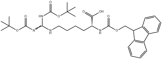 Fmoc-D-homoArg(Boc)2-OH Structural