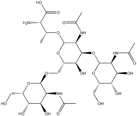 GlcNAc beta(1-3)[GlcNAc beta(1-6)]GalNAc-alpha-Thr Structural