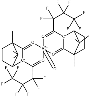 heptafluoropropylhydroxymethylene-camphorato oxovanadium Structural