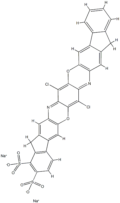 disodium 7,17-dichloro-10,20-dihydrodiindeno[2,1-b:2',1'-m]triphenodioxazinedisulphonate 