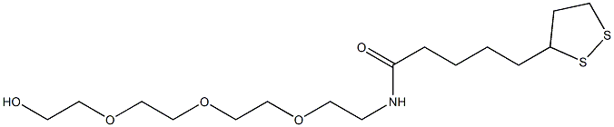 Lipoamido-PEG3-alcohol Structural