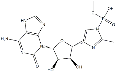 3-isoisoguanosine 5'-phospho-2-methylimidazole Structural Picture