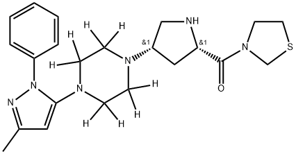 Teneligliptin D8 Structural