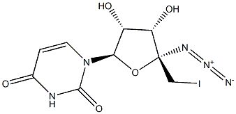 Uridine, 4'-C-azido-5'-deoxy-5'-iodo- Structural