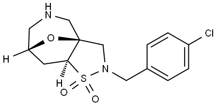 Rel-(3As,7R,8As)-2-(4-Chlorobenzyl)Octahydro-3A,7-Epoxyisothiazolo[4,5-C]Azepine 1,1-Dioxide Structural